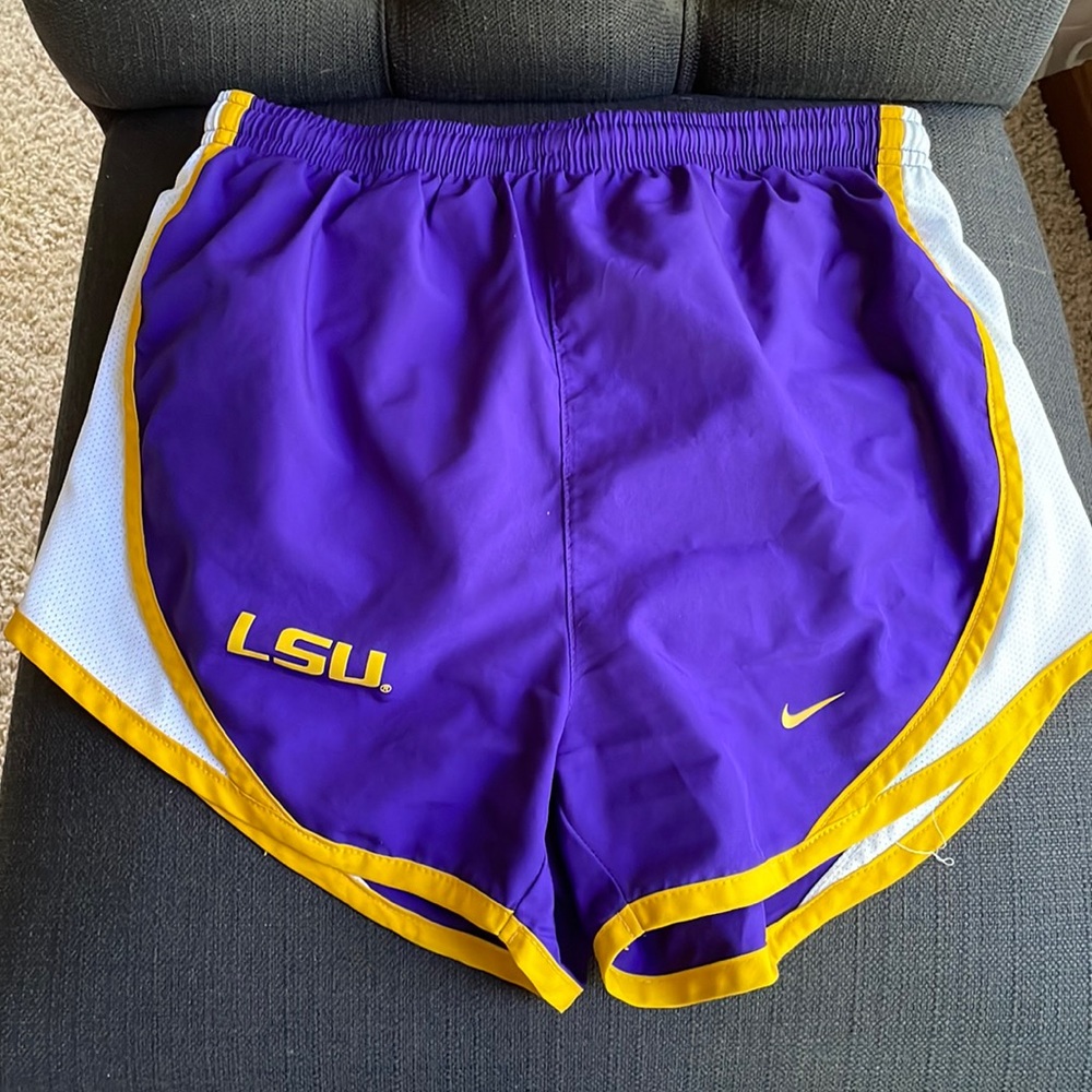 Nike shorts LSU purple gold XS team